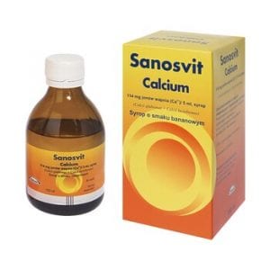 calcium sanosvit wapń w syropie dla dziecka