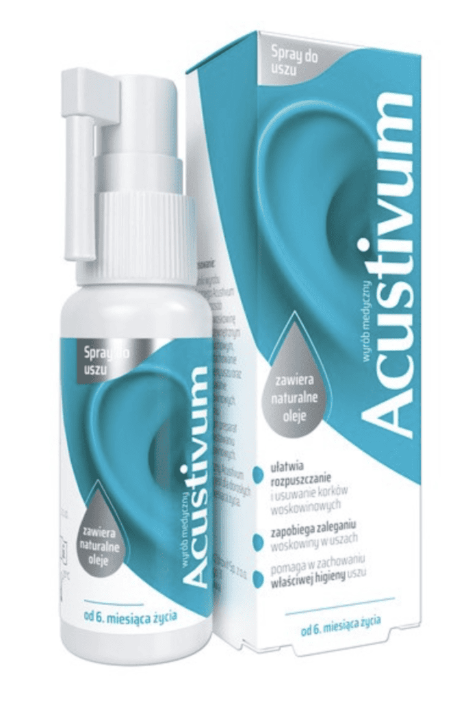 spray do czyszczenia uszu - acustivum